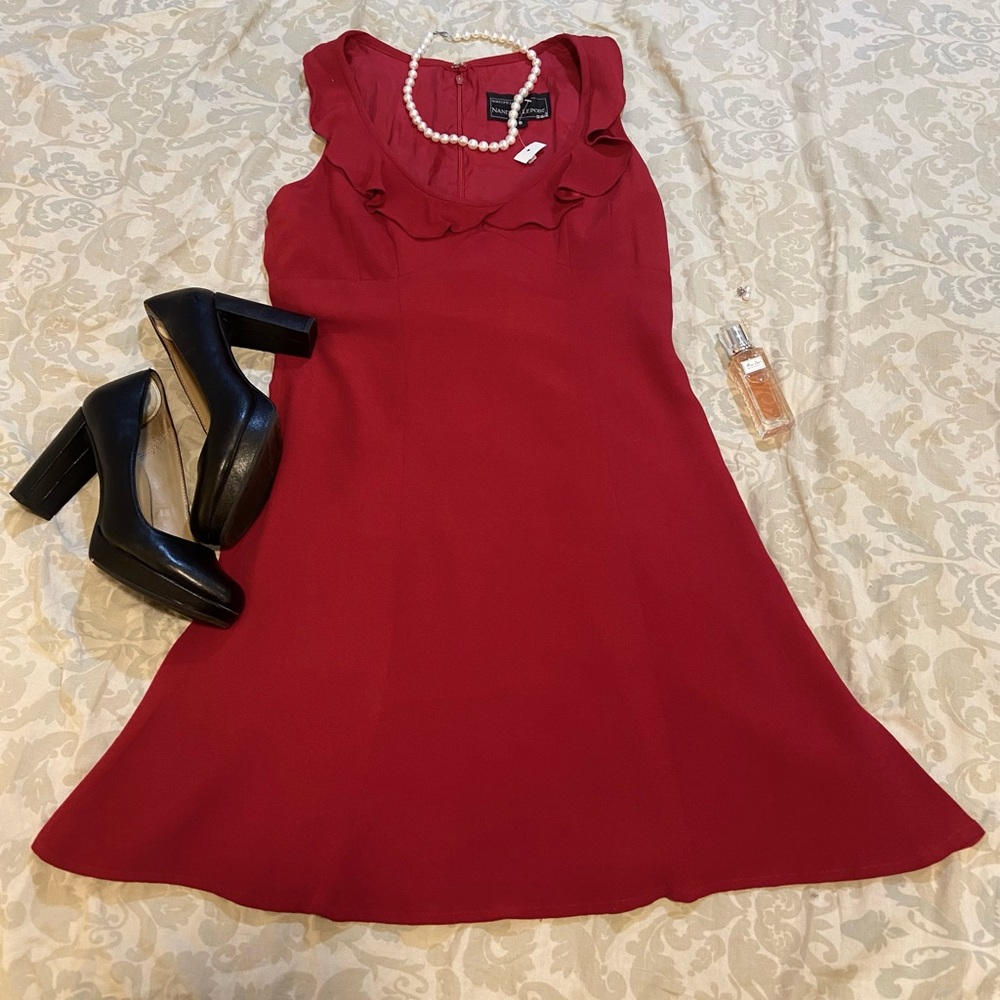 *ONLY DRESS* Nanette Lenore Vintage Red Y2K Coquette Dress Size 6